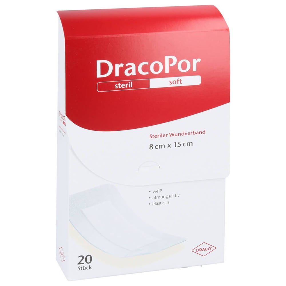 Dracopor Wundverband 8x15 cm steril