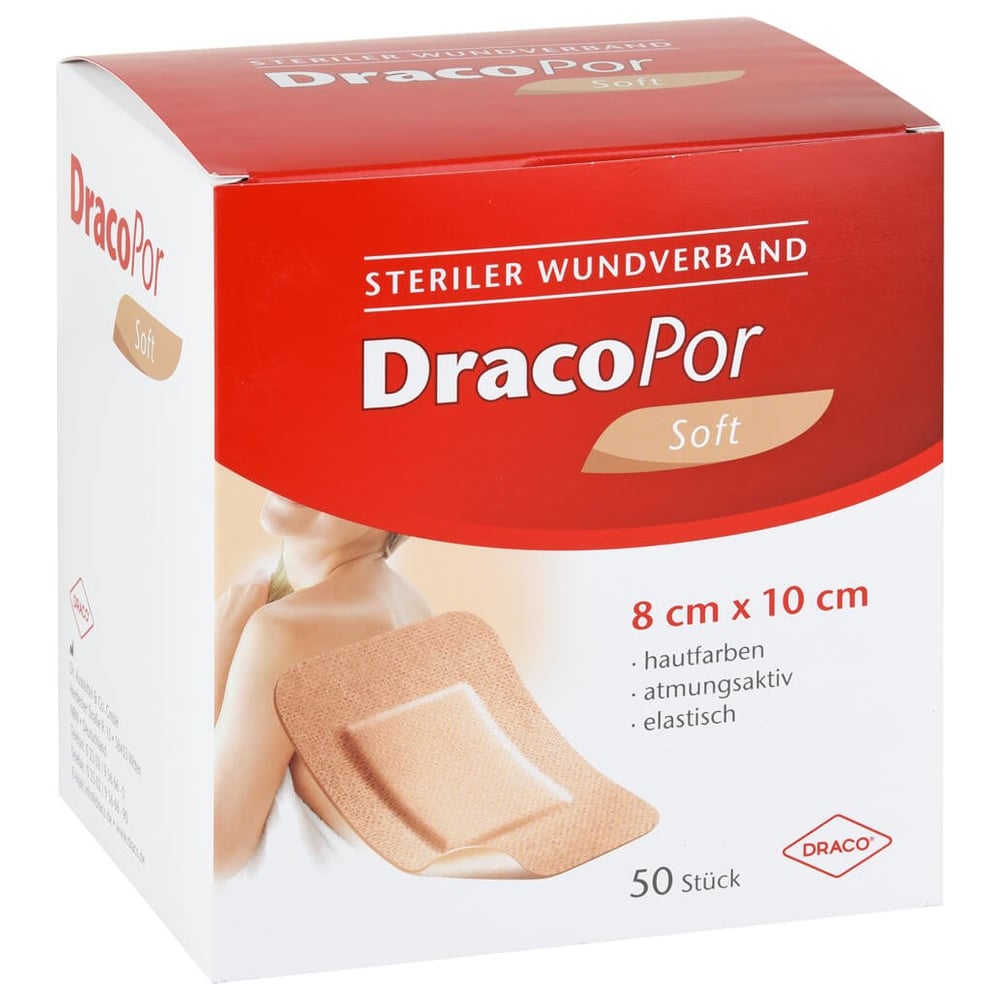 Dracopor Wundverband 8x10 cm steril hautfarben