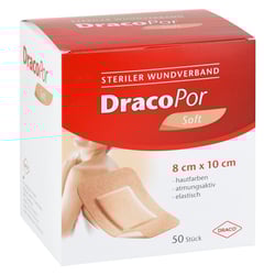 Dracopor Wundverband 8x10 cm steril hautfarben