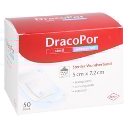 Dracopor waterproof Wundverband 5x7,2 cm steril