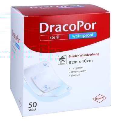 Dracopor waterproof Wundverband 8x10 cm steril