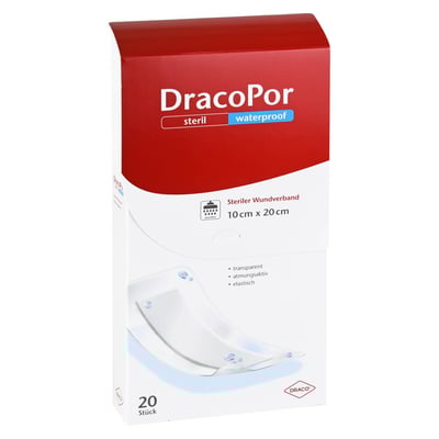 Dracopor waterproof Wundverband 10x20 cm steril