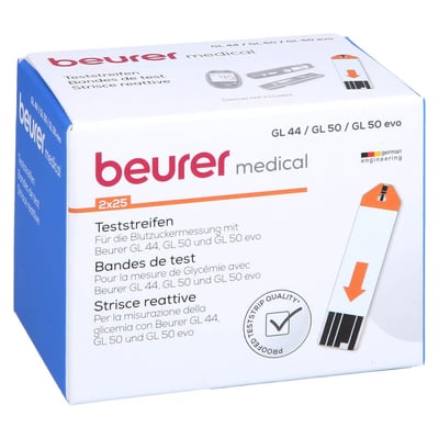 Beurer Gl44/gl50 Teststreifen 1001 Artikel Medical