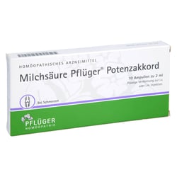 Milchsäure Pflüger Potenzakkord