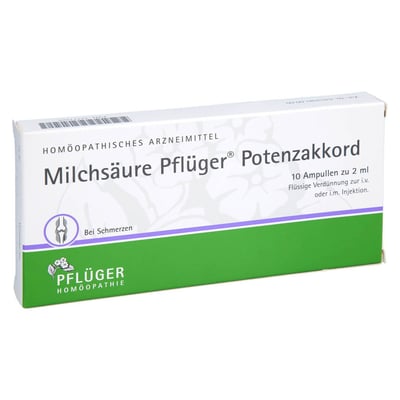 Milchsäure Pflüger Potenzakkord