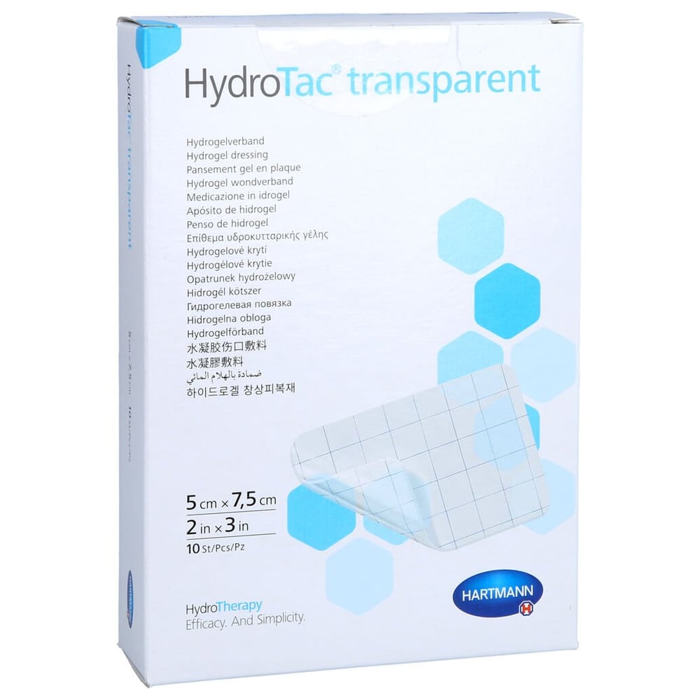 Hydrotac transparent Hydrogelverb.5x7,5 cm