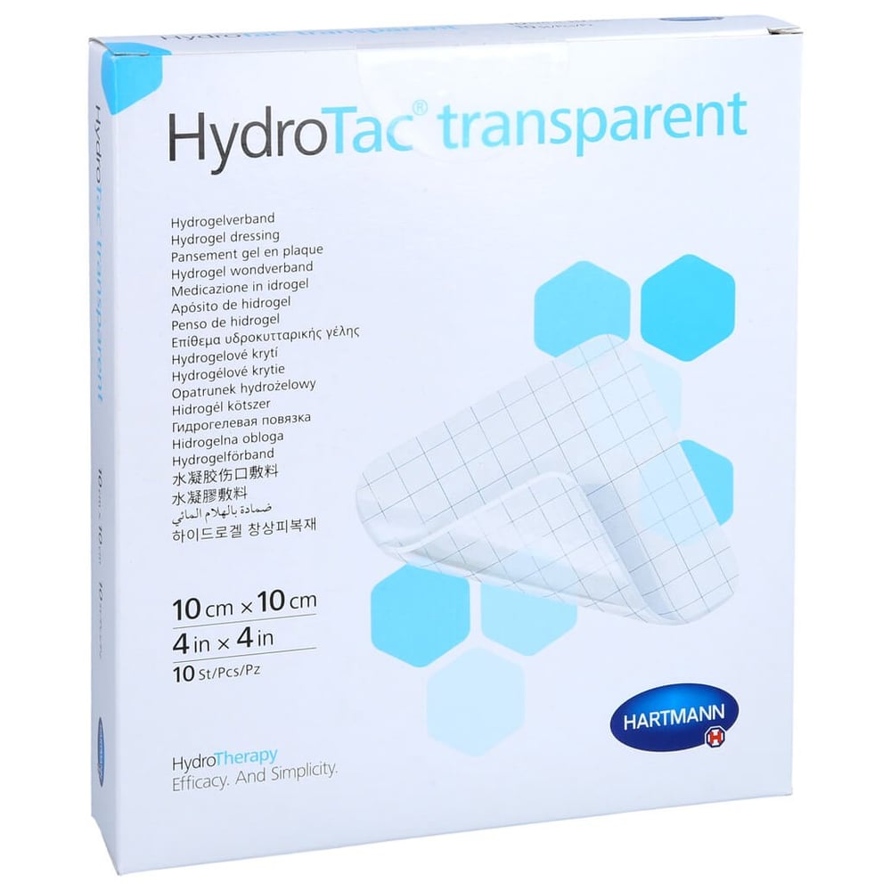 Hydrotac transparent Hydrogelverb.10x10 cm