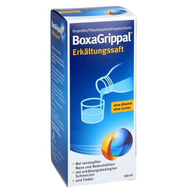 Boxagrippal Erkältungssaft 200 mg/10 ml + 30 mg/10 ml