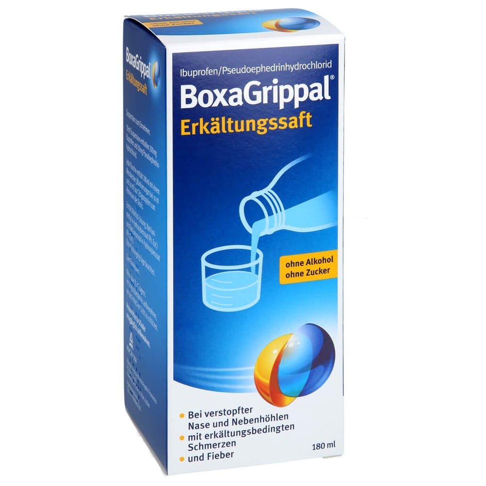 BoxaGrippal Erkältungssaft 200mg/10ml + 30mg/10ml