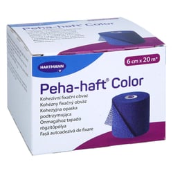 Peha-haft Color Fixierbinde latexfrei 6 cmx20 m blau B2B Medical