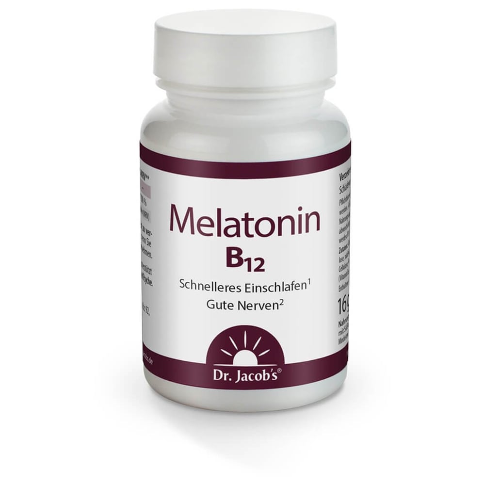 Dr. Jacob's Melatonin B12 Lutschtablette 1 mg vegan