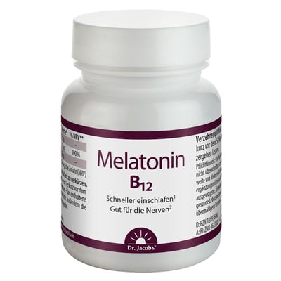 Dr. Jacob's Melatonin B12 Lutschtabletten 1 mg vegan