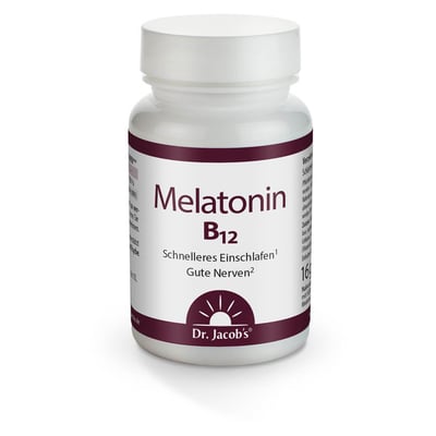 Dr. Jacob's Melatonin B12 Lutschtabletten 1 mg vegan