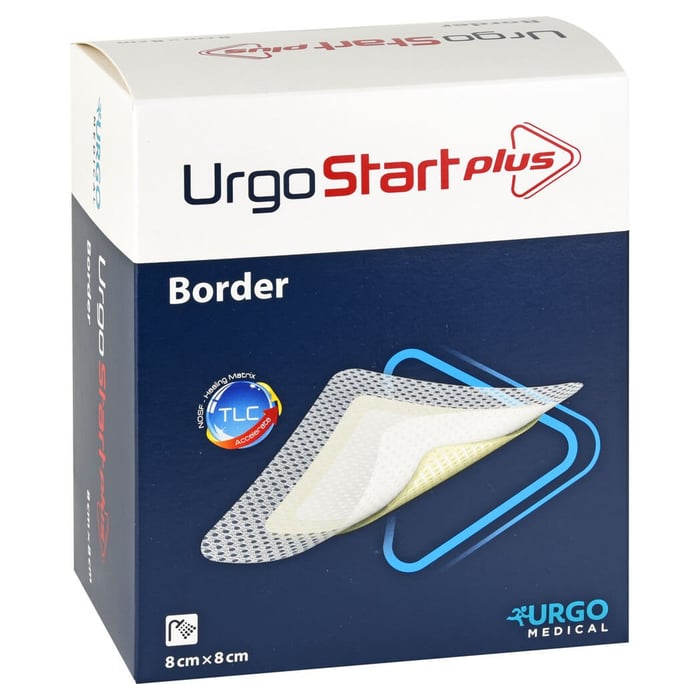 Urgostart Plus Border 8x8 cm Wundverband
