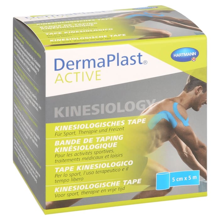 Dermaplast Active Kinesiology Tape 5 cmx5 m blau
