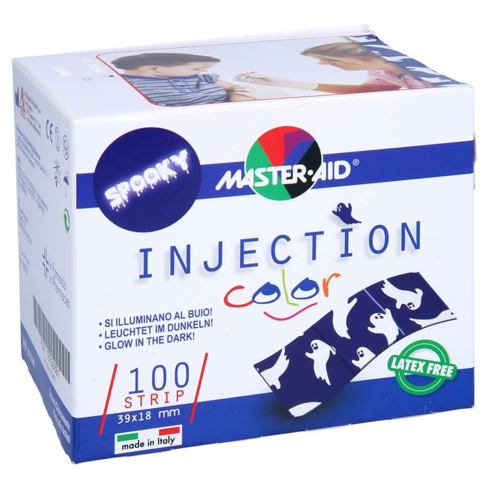 Injection strip color 18x39 mm Kinderpfl.Spooky