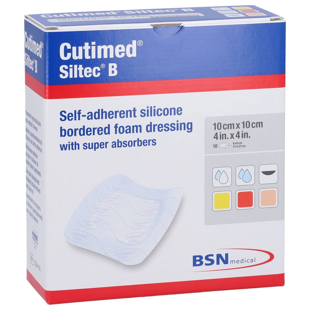 Cutimed Siltec B 10x10 Cm