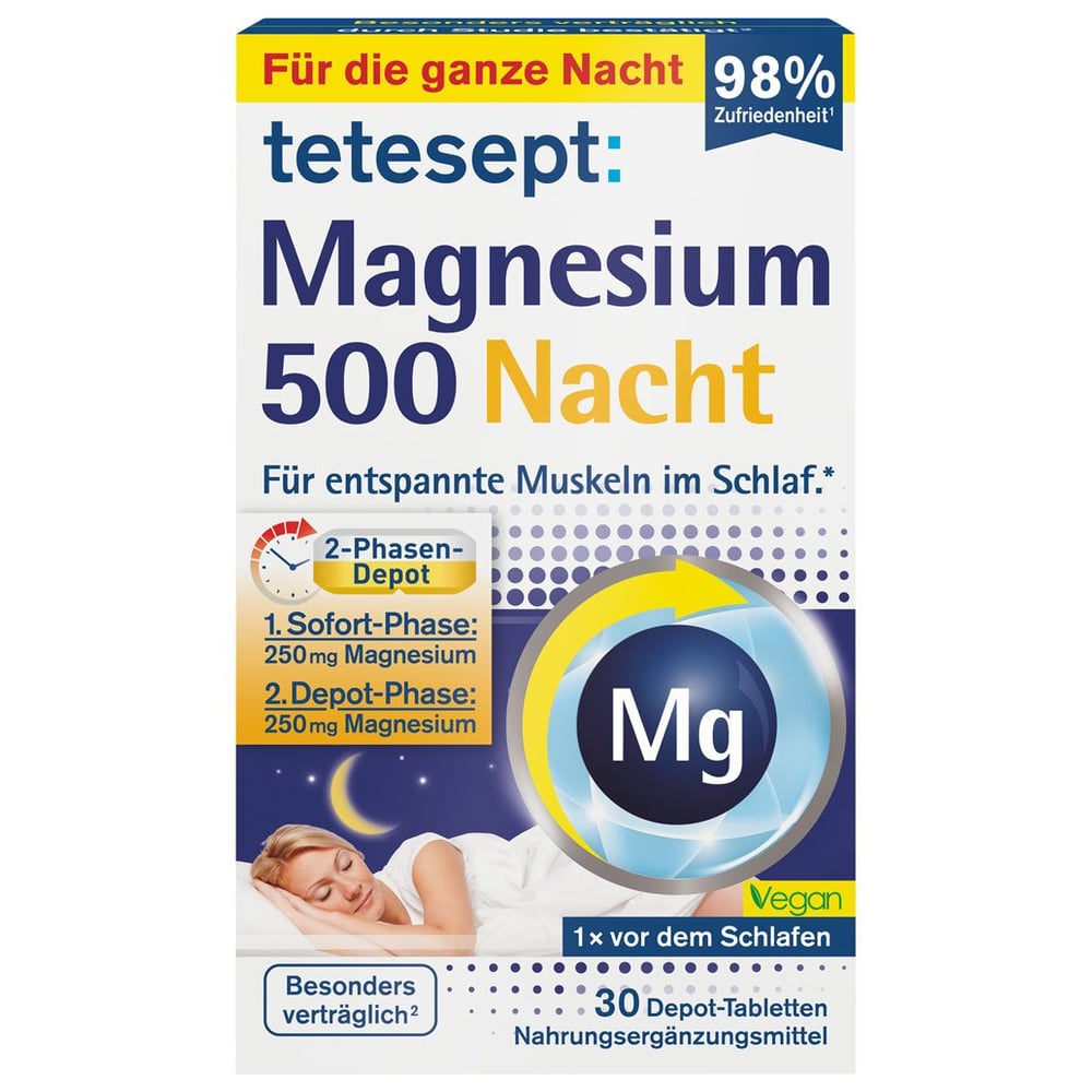 Tetesept Magnesium 500 Nacht Tabletten