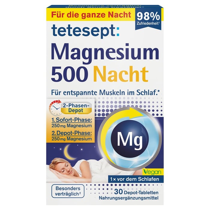 Tetesept Magnesium 500 Nacht Tabletten