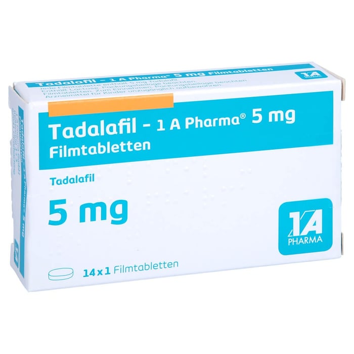 Tadalafil - 1 A Pharma 5 mg Filmtabletten
