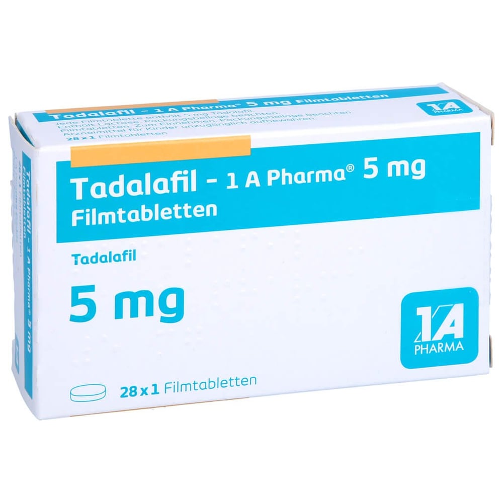 Tadalafil - 1 A Pharma 5 mg Filmtabletten