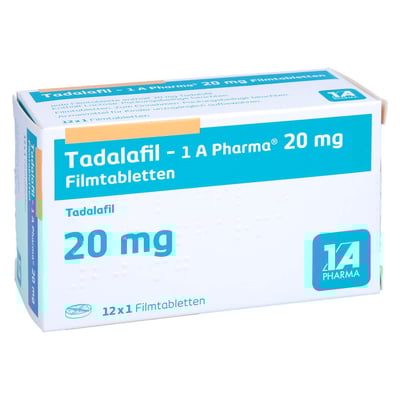 Tadalafil - 1 A Pharma 20 mg Filmtabletten