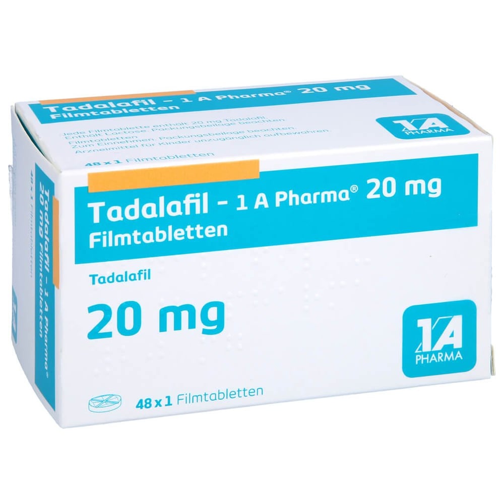 Tadalafil - 1 A Pharma 20 mg Filmtabletten