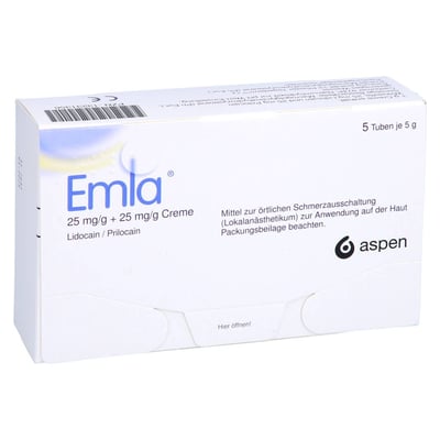 Emla 25 mg/g + 25 mg/g Produktbild 1