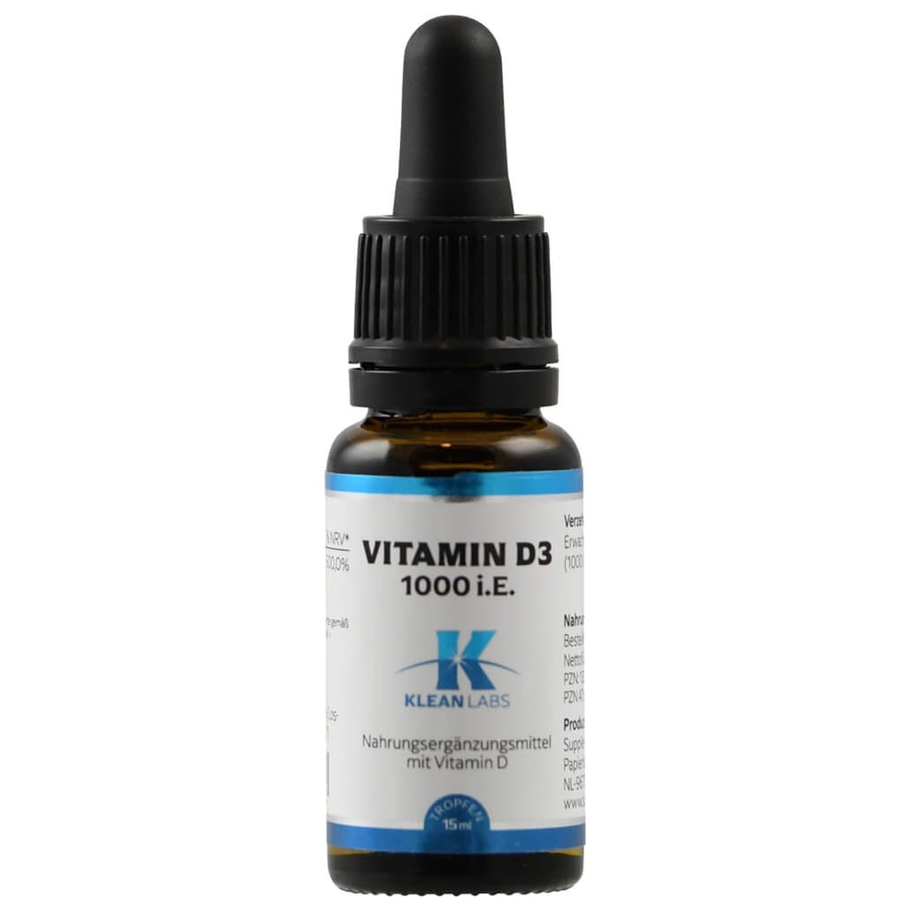 Vitamin D3 1000 i.E. pro Tropfen KLEAN LABS