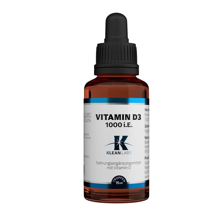 Vitamin D3 1000 i. E. pro Tropfen Klean LABS Produktbild 1
