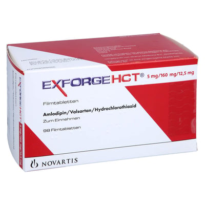Exforge HCT 5 mg/160 mg/12,5 mg