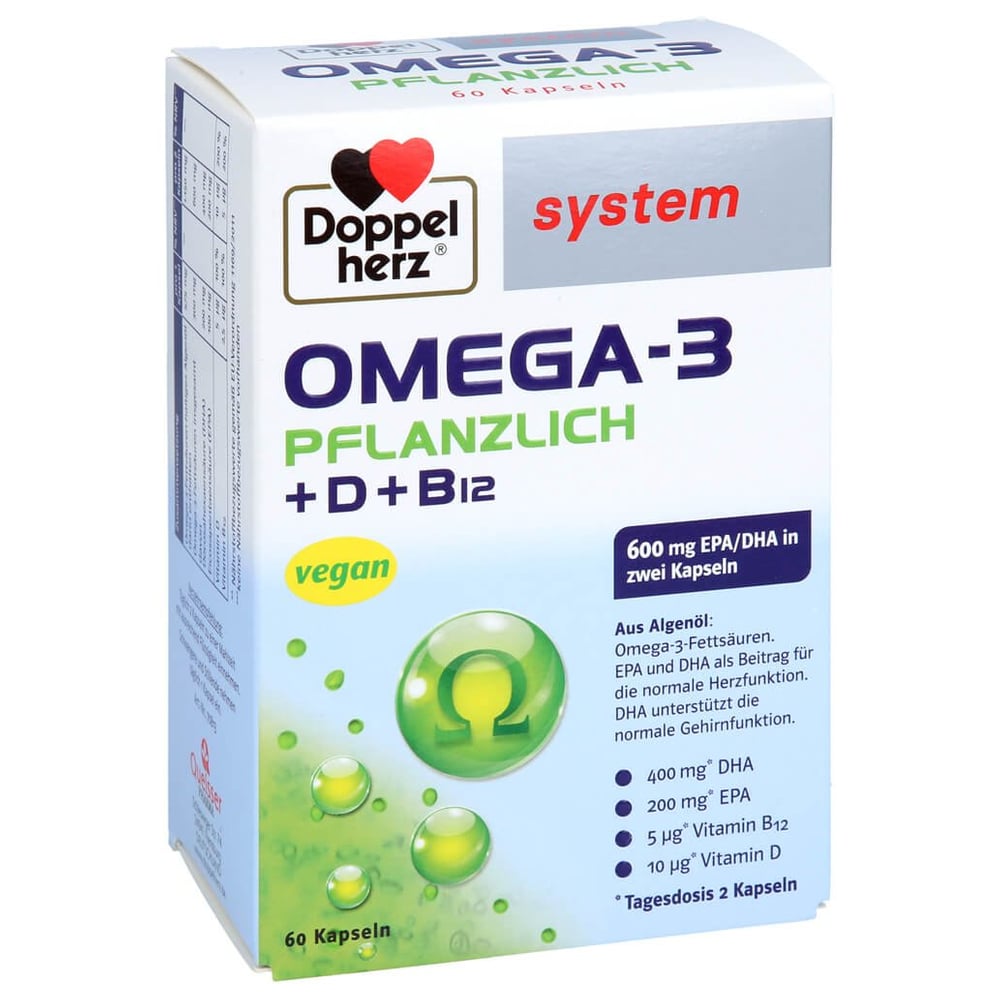 Doppelherz Omega-3 Pflanzlich system