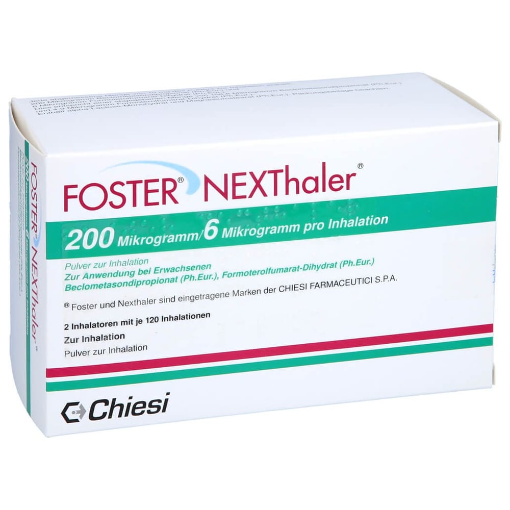 Foster Nexthaler 200/6 ug 120 ED Inhalationspulver