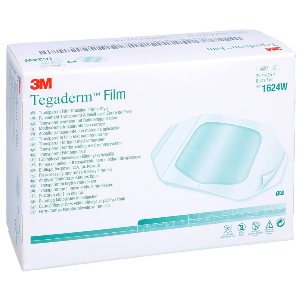 Tegaderm 3m Film 6x7 cm 1624w Docpharm