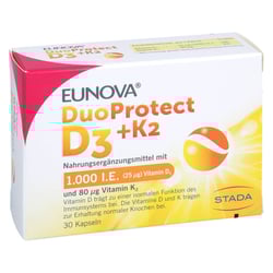 Eunova DuoProtect D3+k2 1000 I.e./80 µg Kapseln