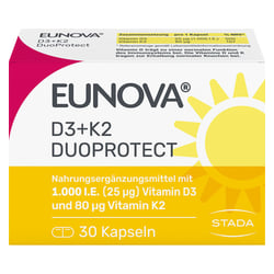 Eunova DuoProtect D3+k2 1000 I.e./80 µg Kapseln