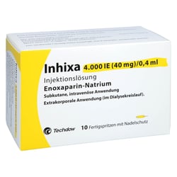 Inhixa 4000 I.E. (40 mg)/0,4 ml Injektionslösung