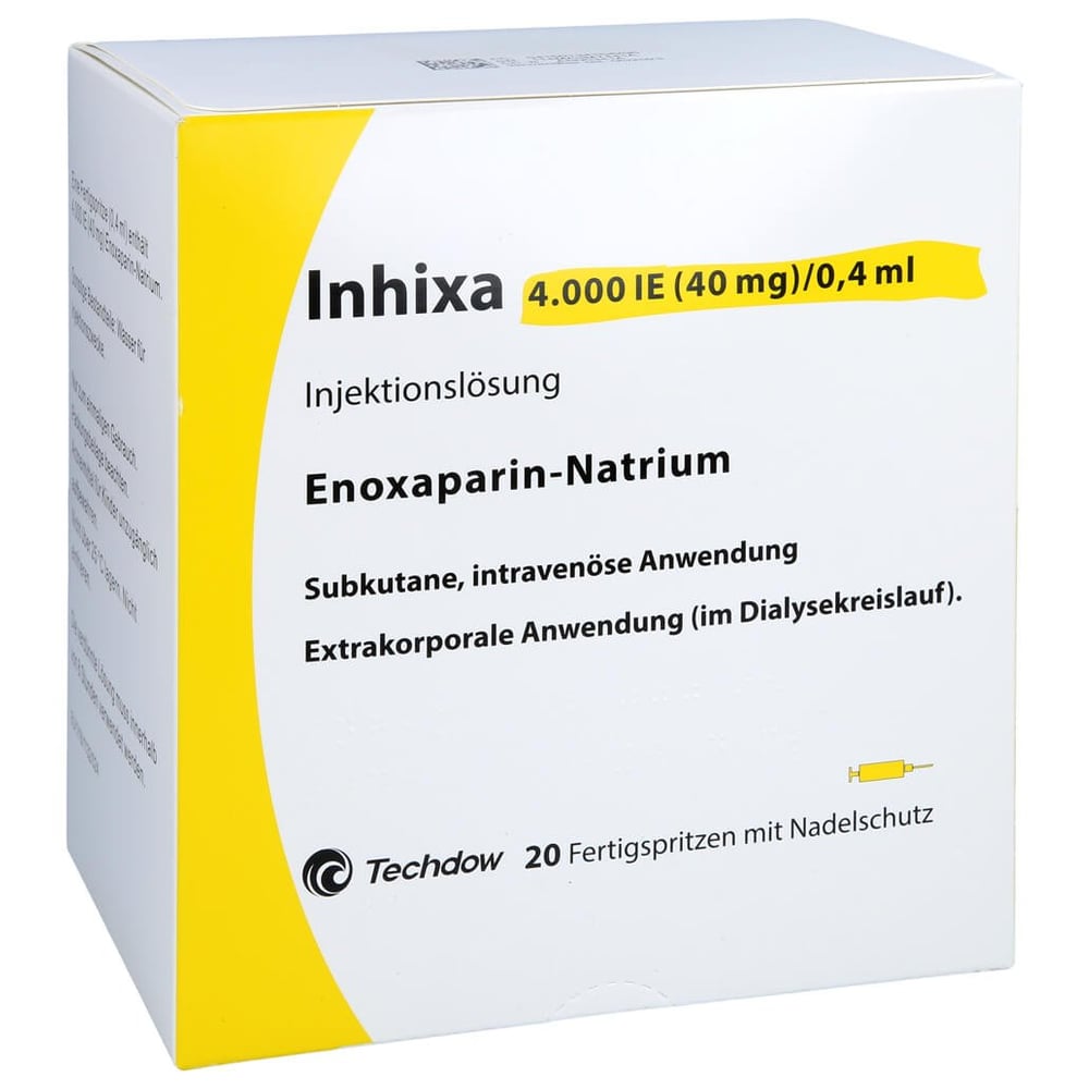 Inhixa 4000 I.E. (40 mg)/0,4 ml Injektionslösung