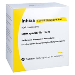 Inhixa 4000 I.E. (40 mg)/0,4 ml Injektionslösung