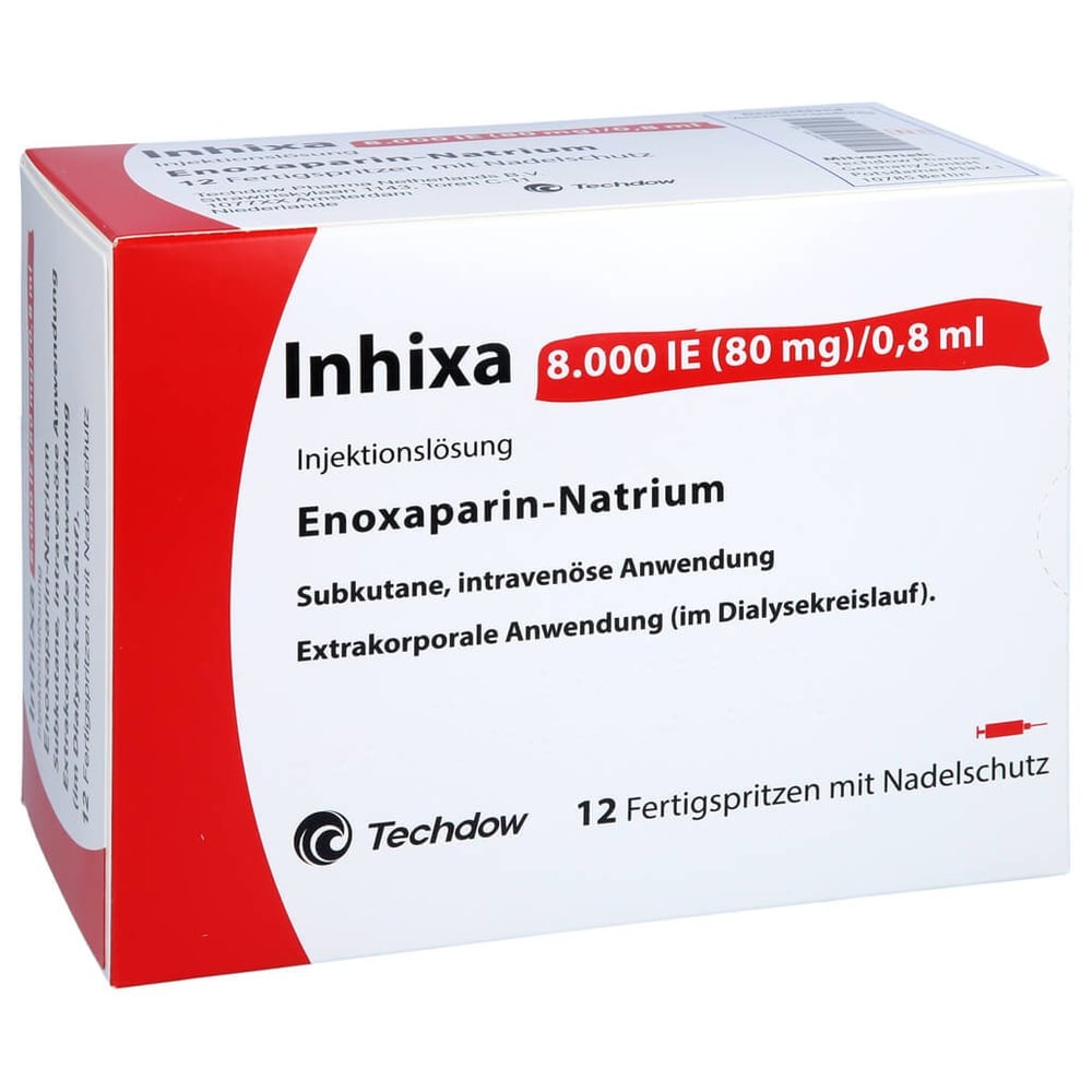 Inhixa 8000 I.E. (80 mg)/0,8 ml Injektionslösung