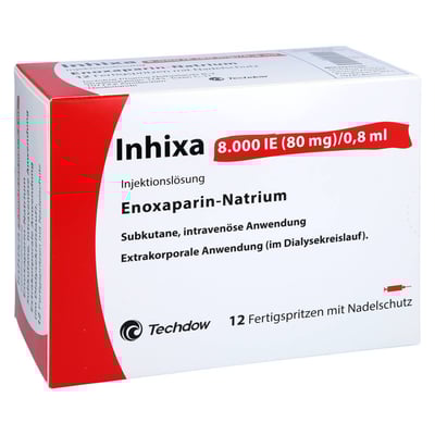Inhixa 8000 I.E. (80 mg)/0,8 ml Injektionslösung