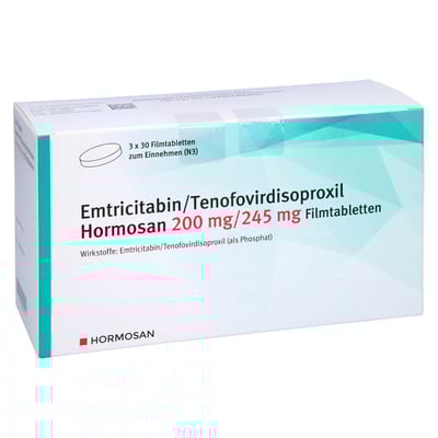 Emtricitabin/Tenofovirdisoproxil Hormosan 200 mg/245 mg