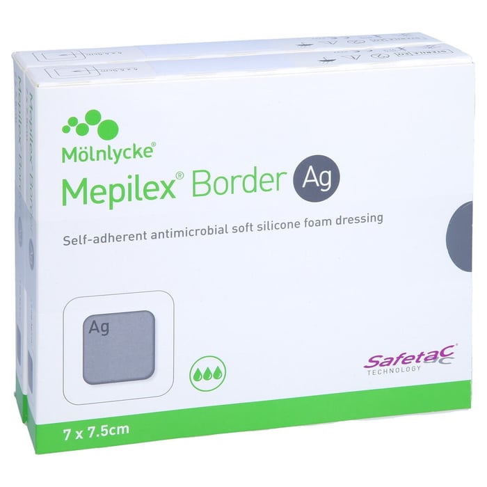 Mepilex Border Ag Schaumverb.7x7,5 cm steril