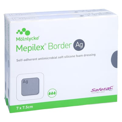 Mepilex Border Ag Schaumverband 7x7,5 cm steril B2B Medical Produktbild 1