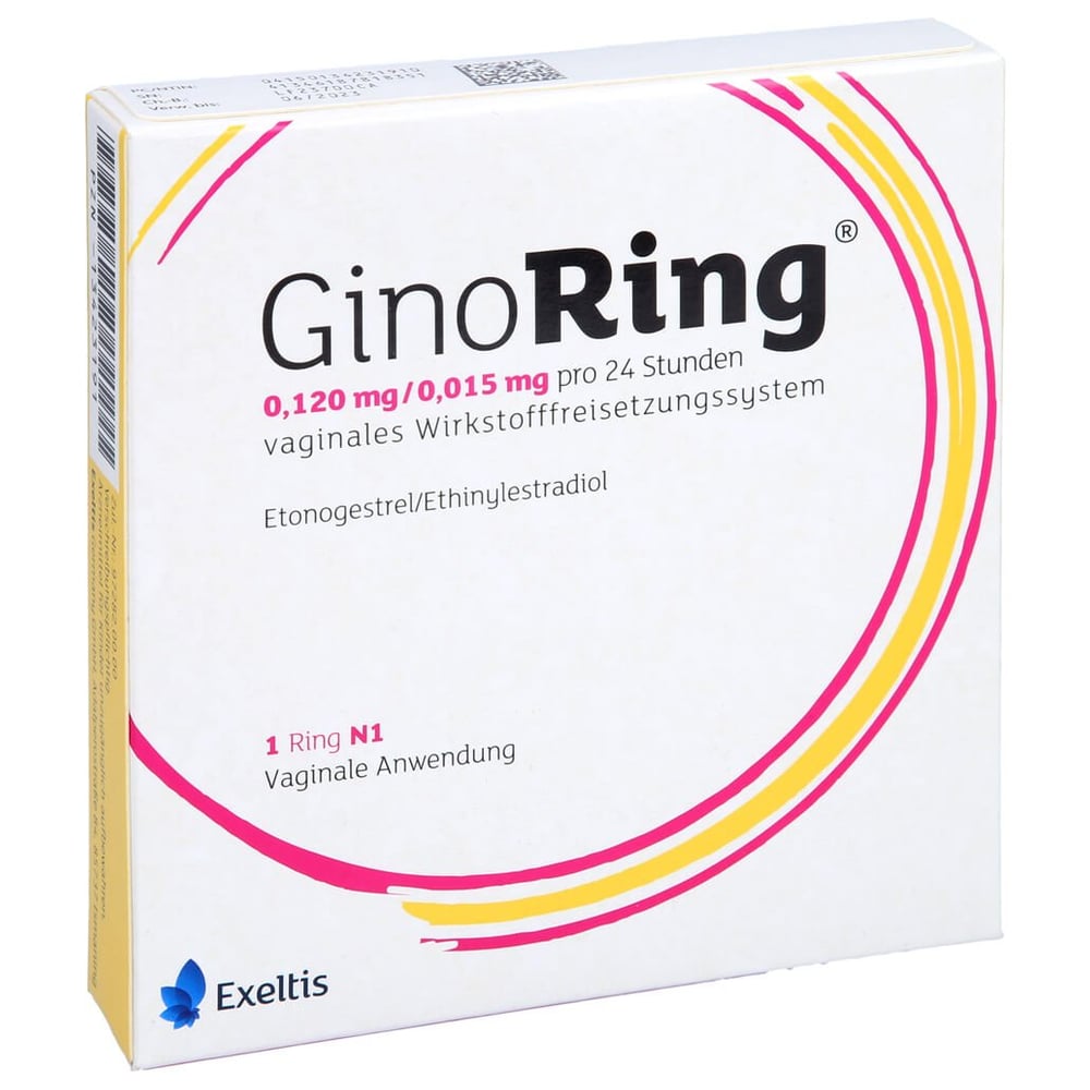GinoRing 0,120 mg/0,015 mg pro 24 Stunden