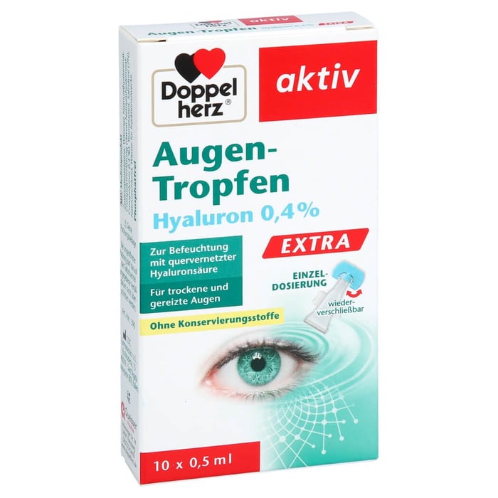 Doppelherz Augen-Tropfen Hyaluron 0.4% Extra