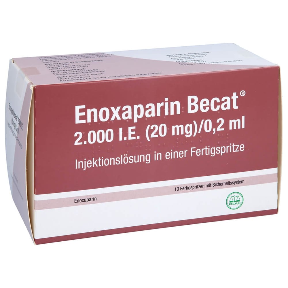 Enoxaparin Becat 2000 I.E. (20 mg)/0,2 ml Injektionslösung