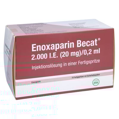 Enoxaparin Becat 2000 I.E. (20 mg)/0,2 ml Injektionslösung