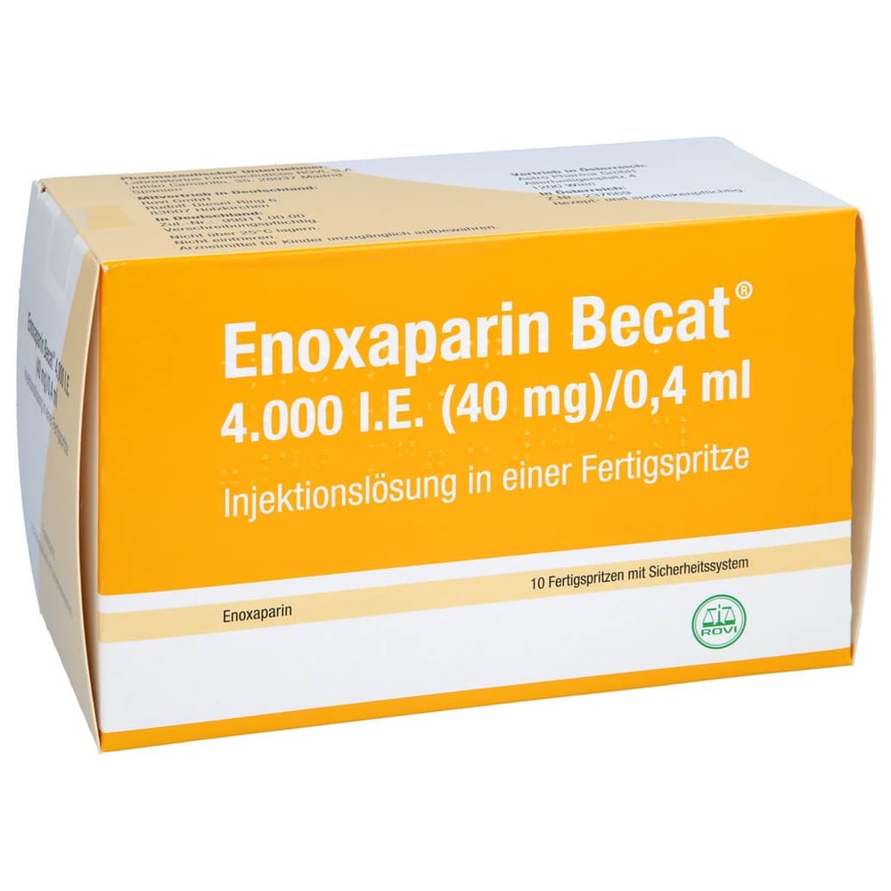 Enoxaparin Becat 4000 I.E. (40 mg)/0,4 ml Injektionslösung