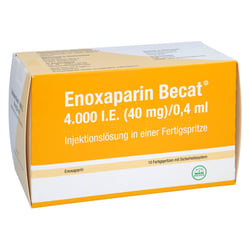 Enoxaparin Becat 4000 I.E. (40 mg)/0,4 ml Injektionslösung